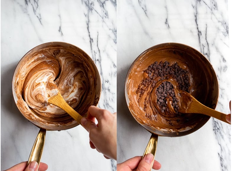 Small batch Rice Krispies Treats made with Chocolate