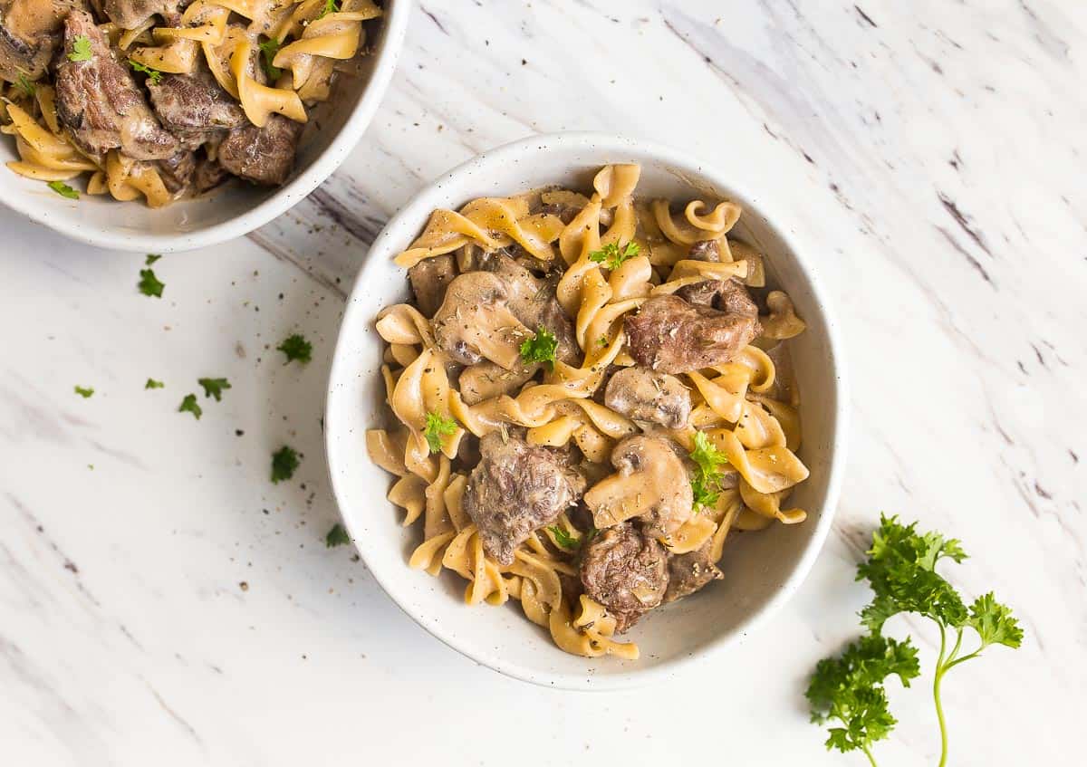 pressure cooker beef stroganoff