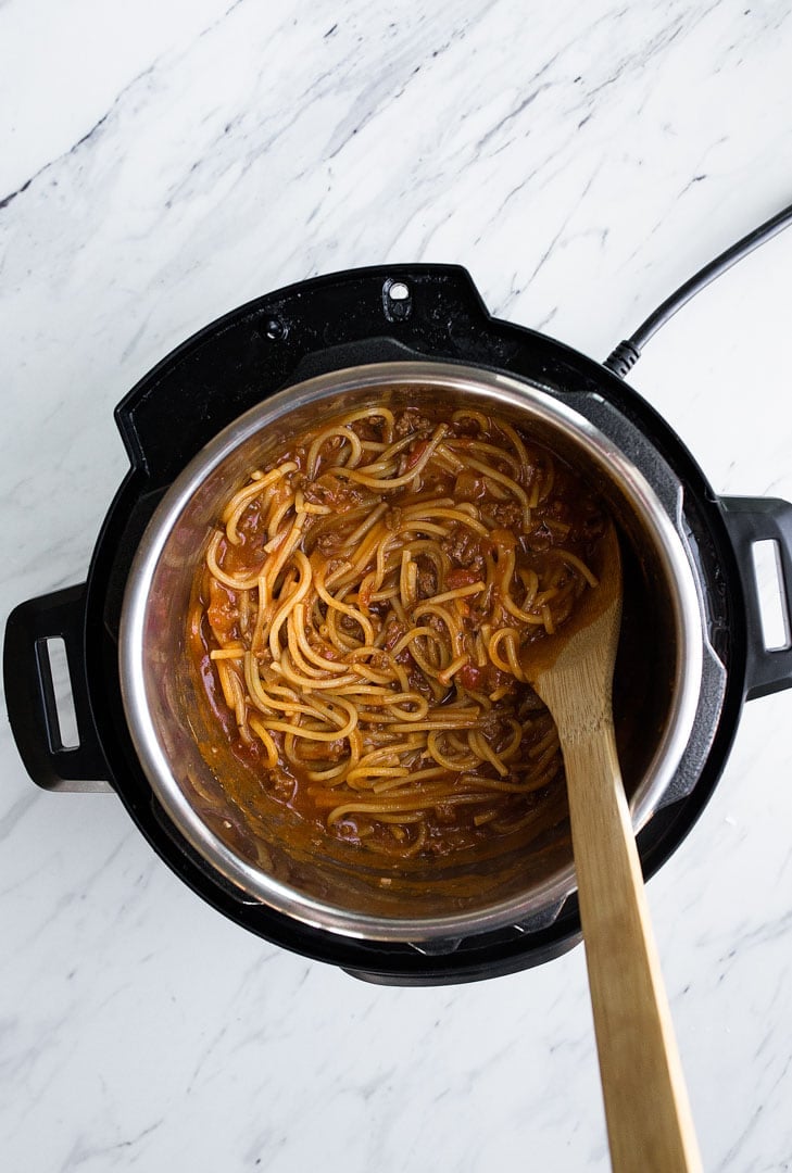 Instant Pot Spaghetti with Meat Sauce Recipe for the Instant Pot Mini 3 quart. One Pot Spaghetti with Meat Sauce. Pasta for Two. Instant Pot Spaghetti with Meat Sauce Recipe for the Instant Pot Mini 3 quart. One Pot Spaghetti with Meat Sauce. Pasta for Two.