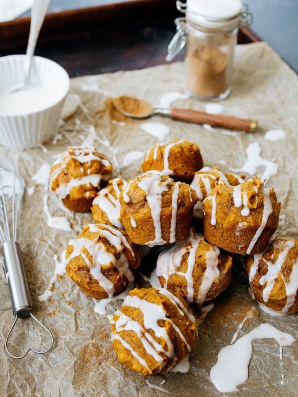 Mini Pumpkin Cakes Recipe with Thick Glaze and more cute pumpkin desserts for two | by Dessert for Two
