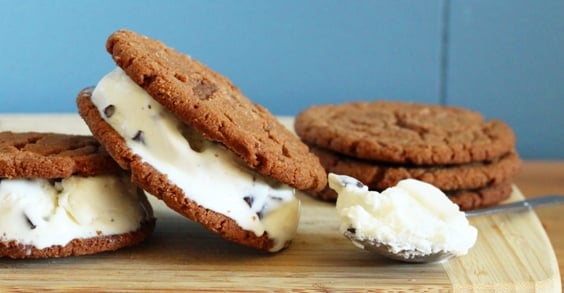 Mint Chip Ice Cream Sandwiches