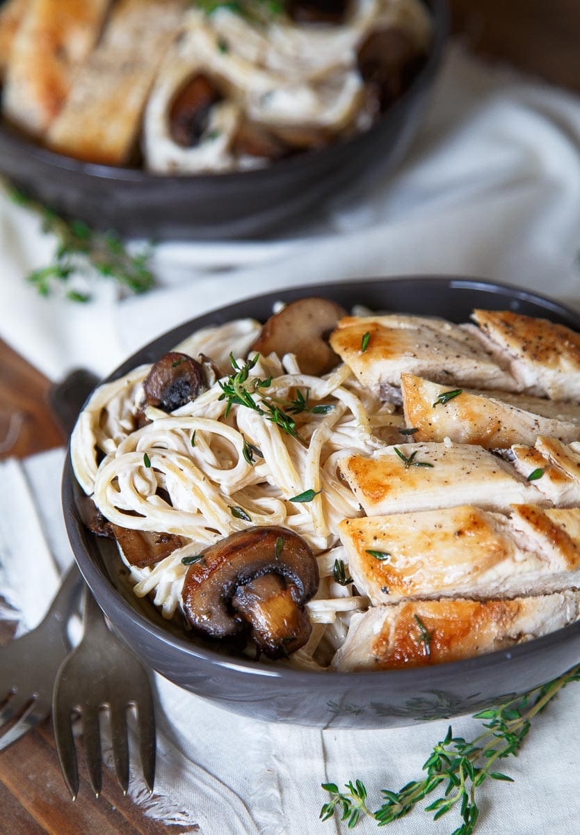 Engagement Pasta! Mushroom Chicken Pasta for Two