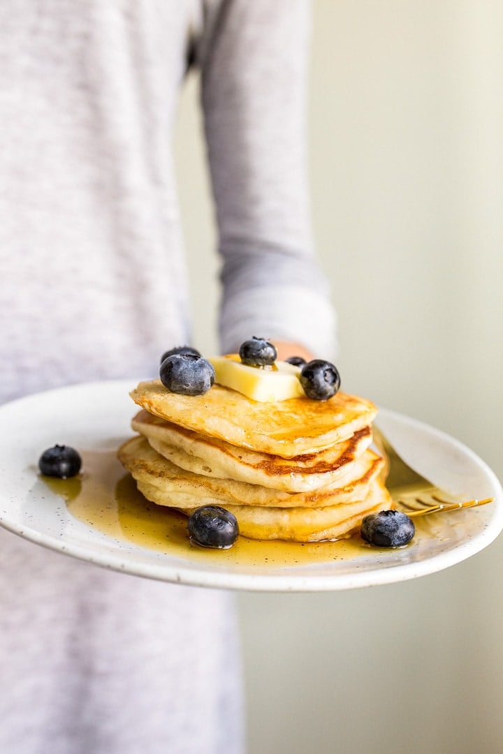 Pancakes for two, small batch of pancakes. Pancakes for two. A small batch of pancakes for one or two people. Perfect, buttermilk pancakes recipe that makes just 6 pancakes.