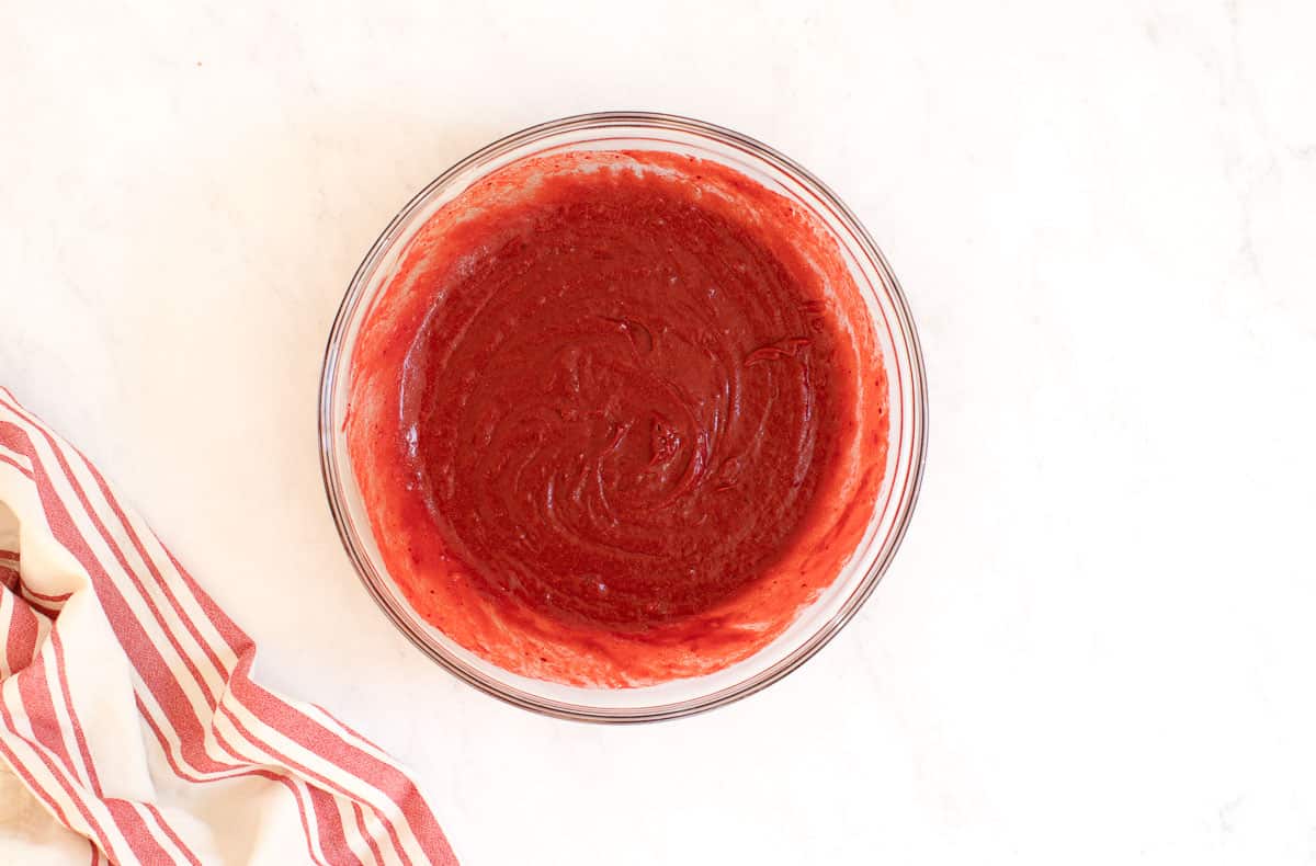 red velvet cake batter